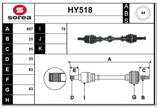 полуоска SERA HY518