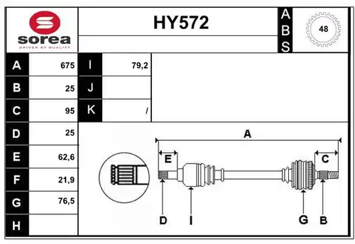 полуоска SERA HY572