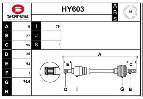 полуоска SERA HY603