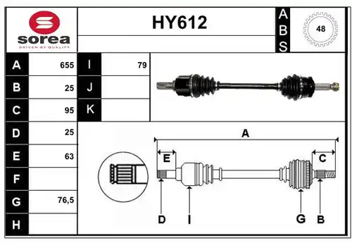 полуоска SERA HY612