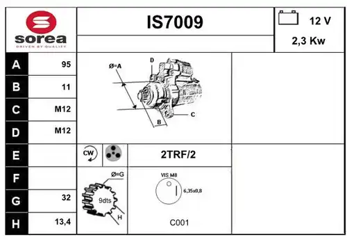 стартер SERA IS7009