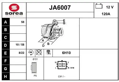 генератор SERA JA6007