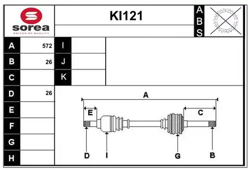 полуоска SERA KI121