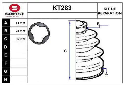 комплект маншон, полуоска SERA KT283