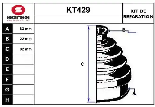 комплект маншон, полуоска SERA KT429