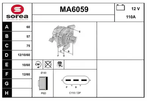 генератор SERA MA6059