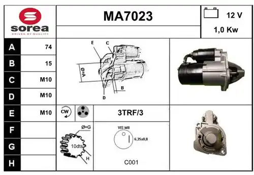 стартер SERA MA7023