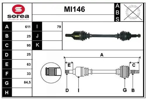 полуоска SERA MI146