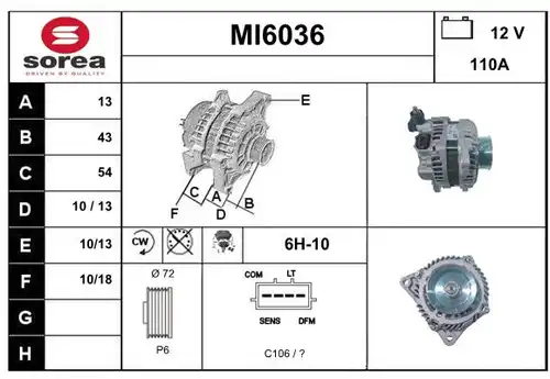 генератор SERA MI6036