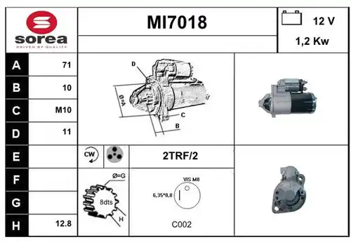 стартер SERA MI7018