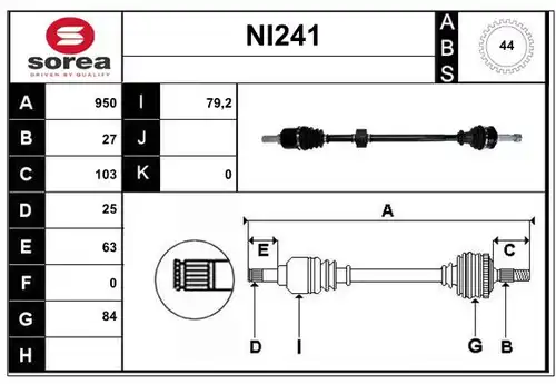 полуоска SERA NI241