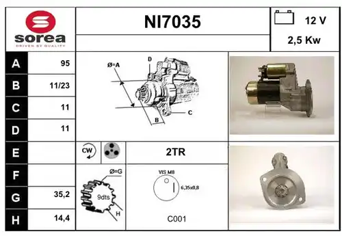 стартер SERA NI7035