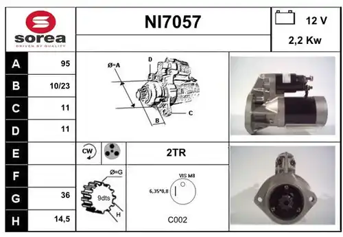 стартер SERA NI7057