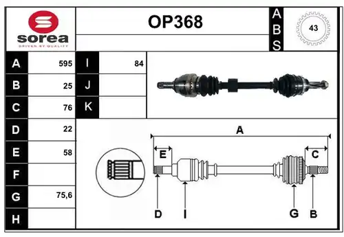 полуоска SERA OP368