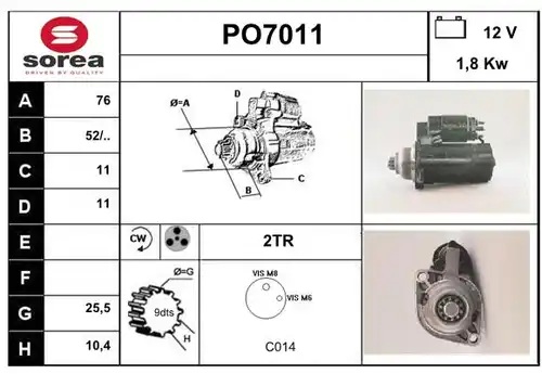 стартер SERA PO7011