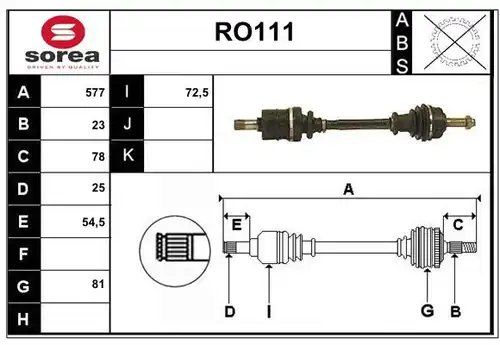 полуоска SERA RO111