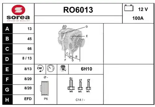 генератор SERA RO6013