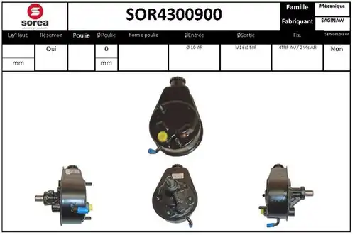 хидравлична помпа, кормилно управление SERA SOR4300900