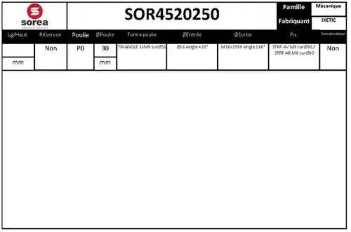 хидравлична помпа, кормилно управление SERA SOR4520250