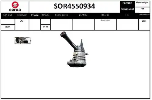 хидравлична помпа, кормилно управление SERA SOR4550934