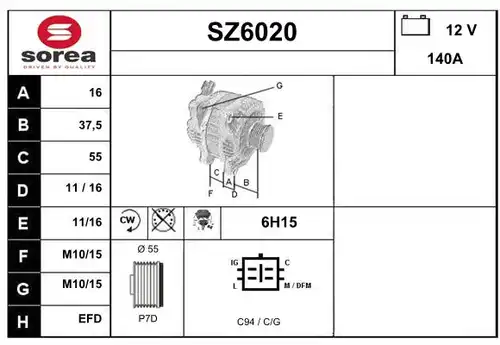 генератор SERA SZ6020