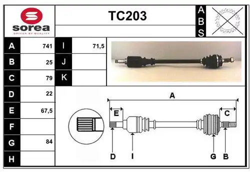 полуоска SERA TC203