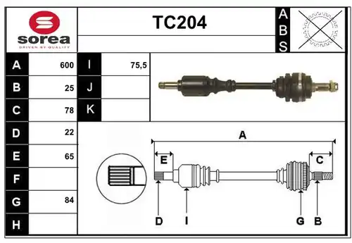 полуоска SERA TC204