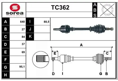 полуоска SERA TC362