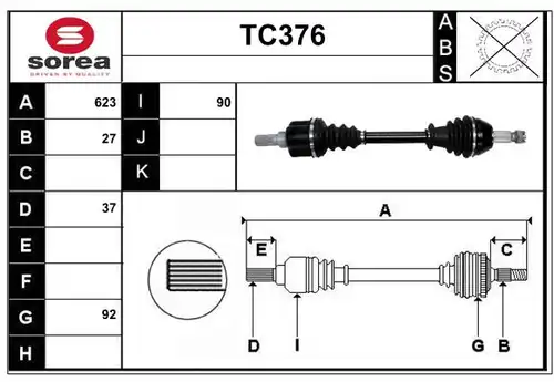 полуоска SERA TC376