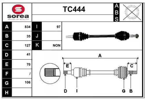 полуоска SERA TC444