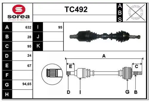 полуоска SERA TC492