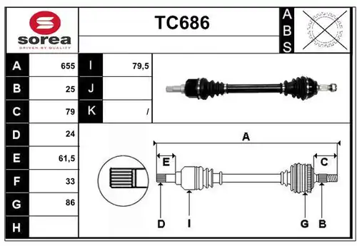 полуоска SERA TC686