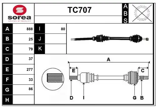 полуоска SERA TC707