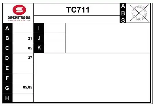 полуоска SERA TC711