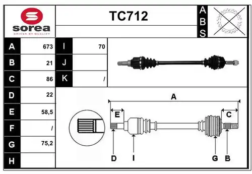 полуоска SERA TC712