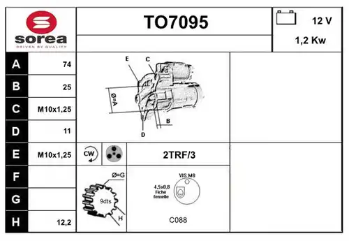 стартер SERA TO7095