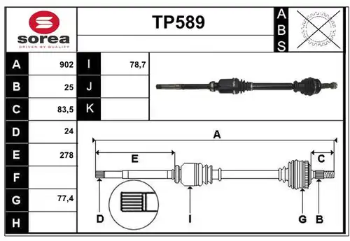 полуоска SERA TP589