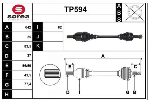 полуоска SERA TP594