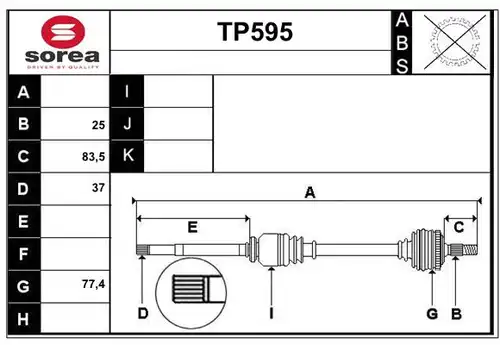 полуоска SERA TP595