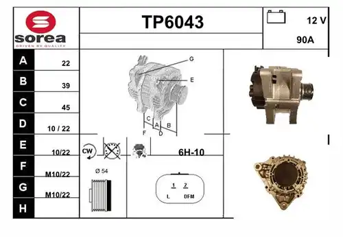 генератор SERA TP6043