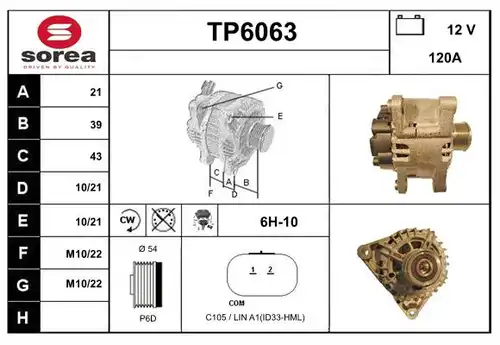 генератор SERA TP6063