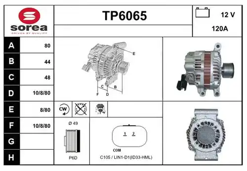 генератор SERA TP6065