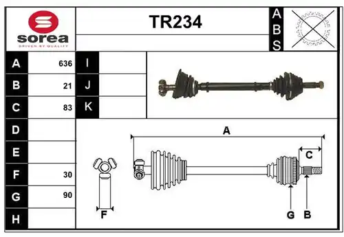 полуоска SERA TR234