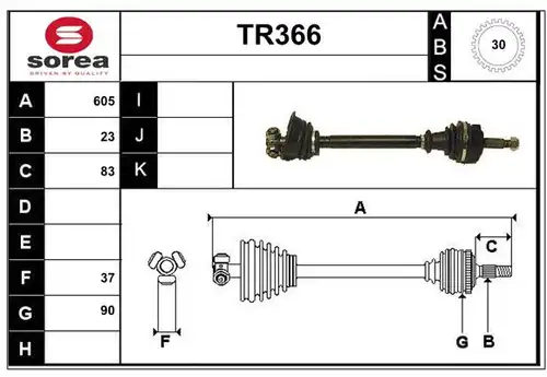 полуоска SERA TR366