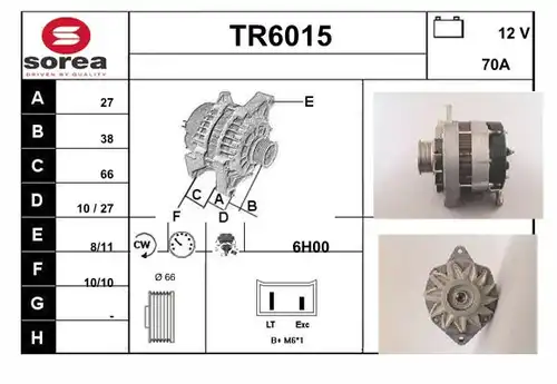 генератор SERA TR6015