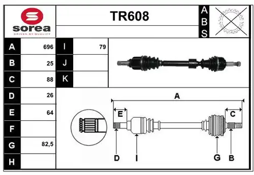 полуоска SERA TR608