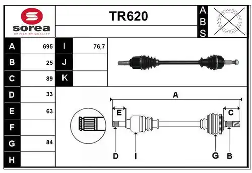 полуоска SERA TR620