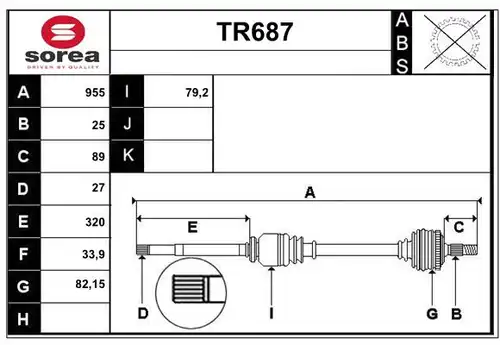 полуоска SERA TR687