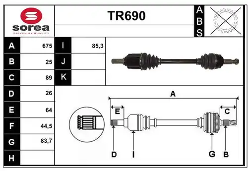 полуоска SERA TR690