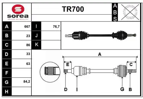 полуоска SERA TR700